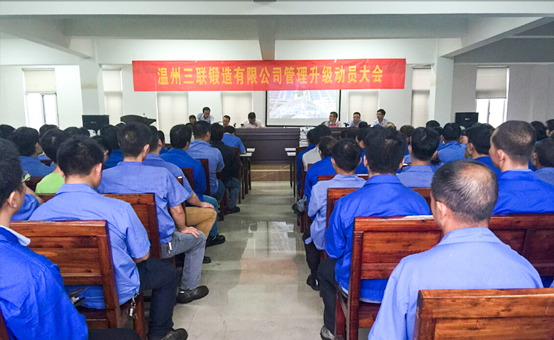 熱烈祝賀2015年9月溫州三聯(lián)鍛造有限公司管理升級(jí)正式啟動(dòng)！